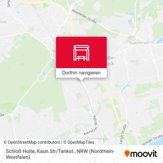 Schloß Holte, Kaun.Str/Tankst. Karte