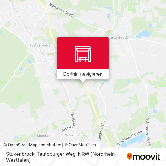 Stukenbrock, Teutoburger Weg Karte