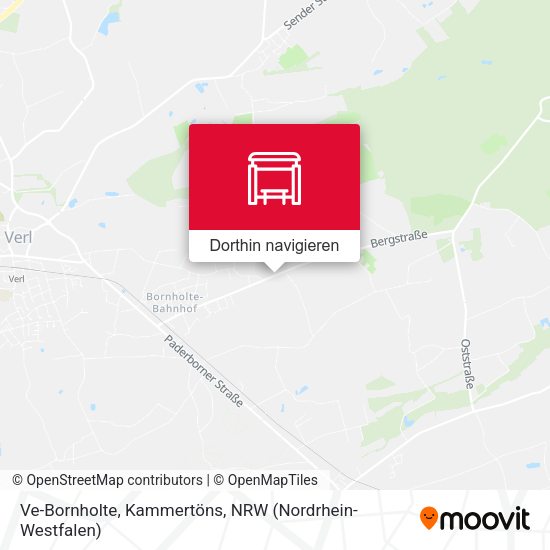 Ve-Bornholte, Kammertöns Karte