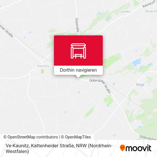 Ve-Kaunitz, Kattenheider Straße Karte