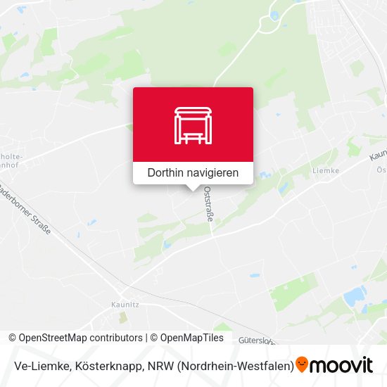 Ve-Liemke, Kösterknapp Karte