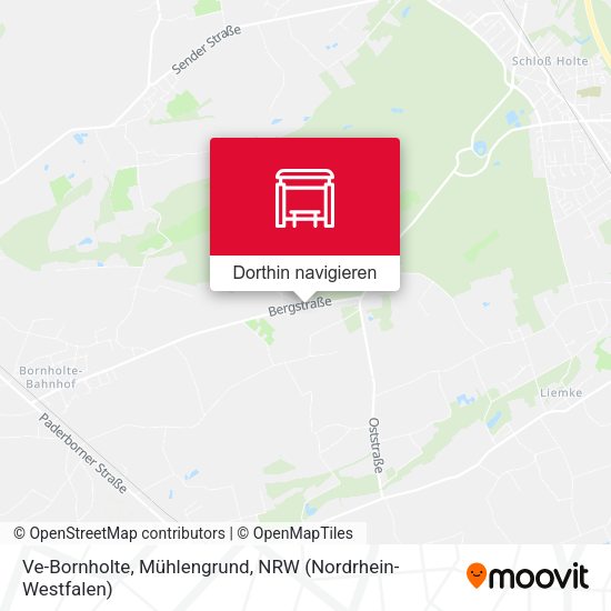 Ve-Bornholte, Mühlengrund Karte