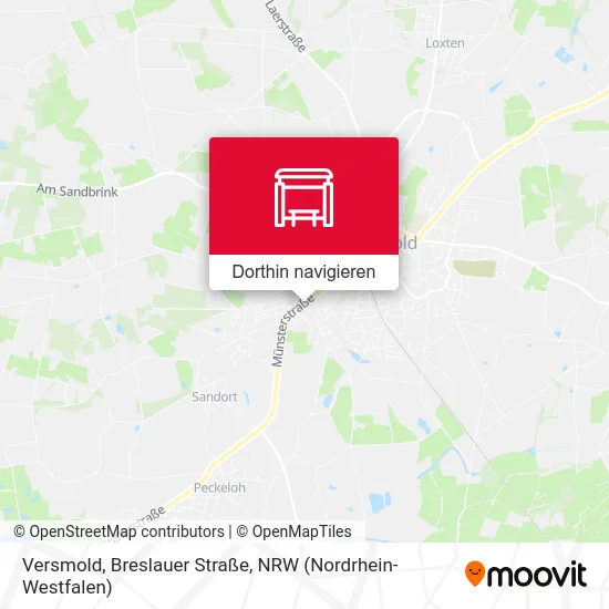 Versmold, Breslauer Straße Karte