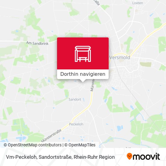 Vm-Peckeloh, Sandortstraße Karte