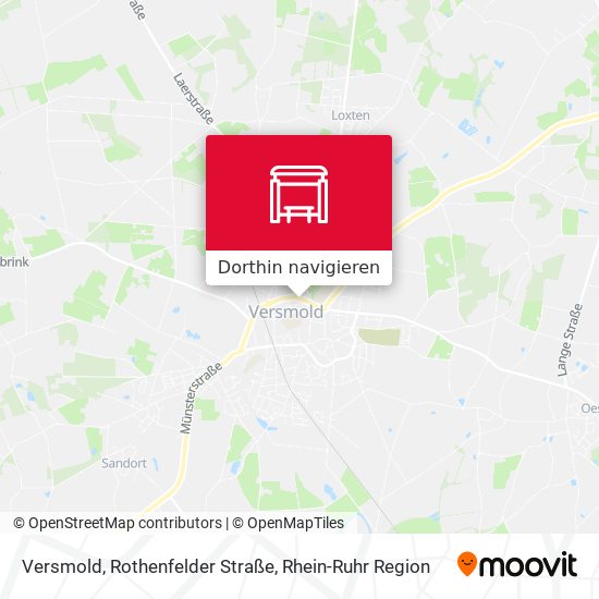 Versmold, Rothenfelder Straße Karte