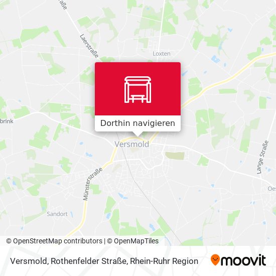 Versmold, Rothenfelder Straße Karte