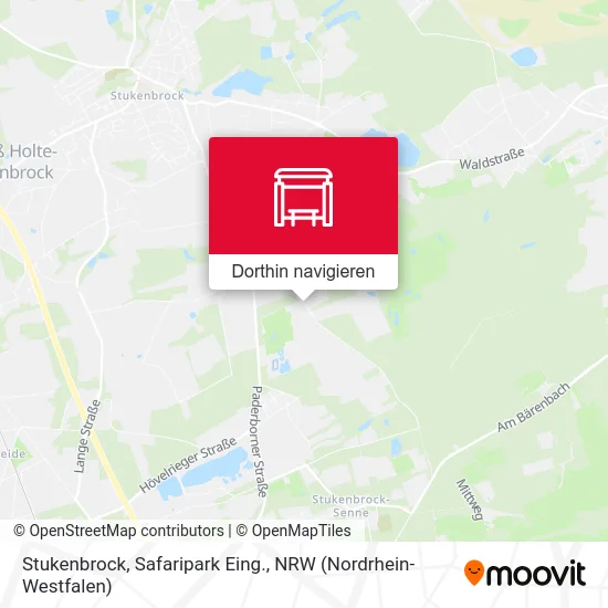 Stukenbrock, Safaripark Eing. Karte