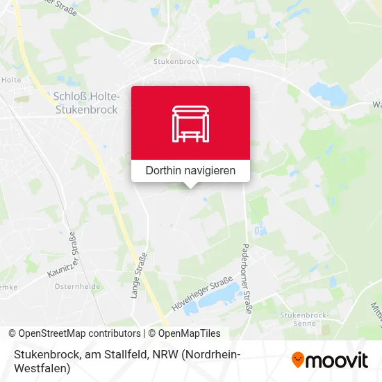 Stukenbrock, am Stallfeld Karte