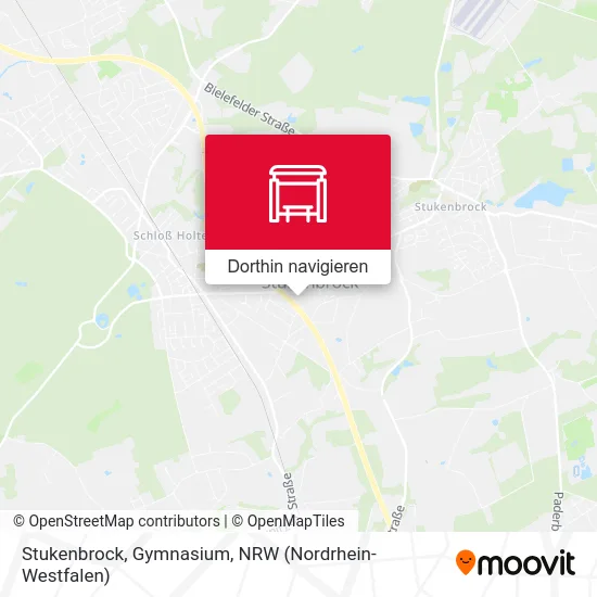 Stukenbrock, Gymnasium Karte