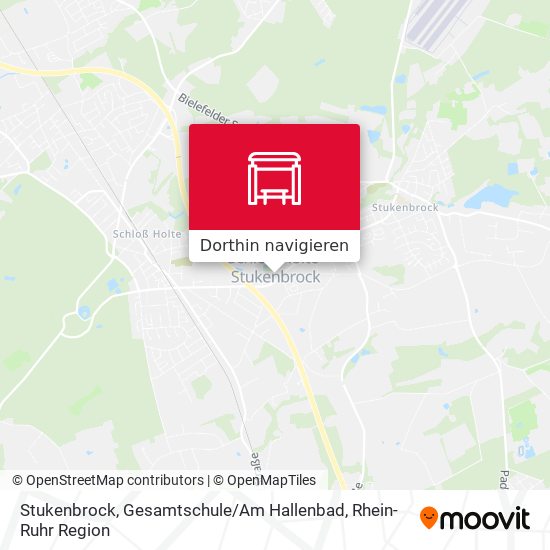 Stukenbrock, Gesamtschule / Am Hallenbad Karte