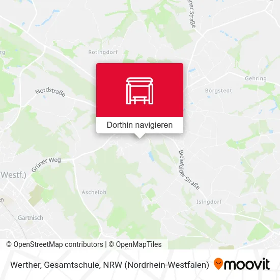 Werther, Gesamtschule Karte