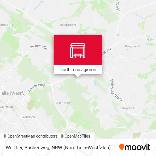 Werther, Buchenweg Karte