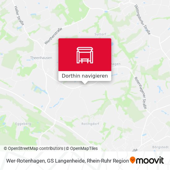 Wer-Rotenhagen, GS Langenheide Karte