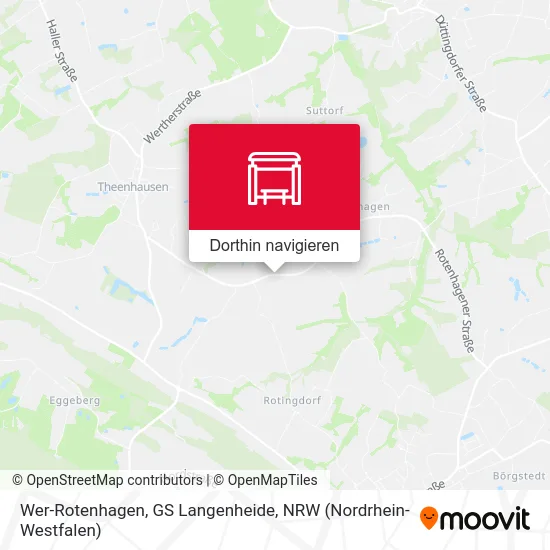 Wer-Rotenhagen, GS Langenheide Karte