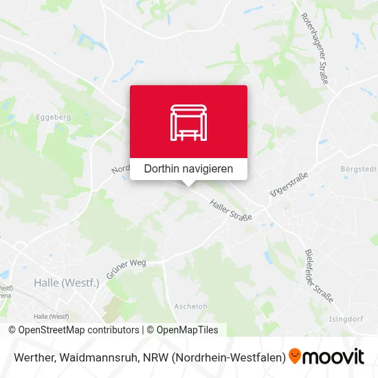 Werther, Waidmannsruh Karte