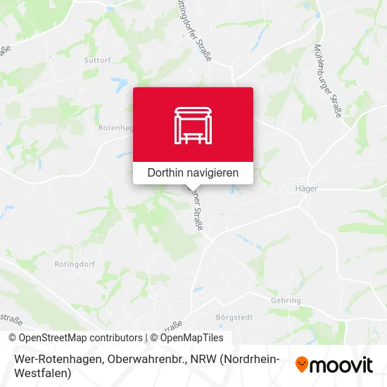 Wer-Rotenhagen, Oberwahrenbr. Karte