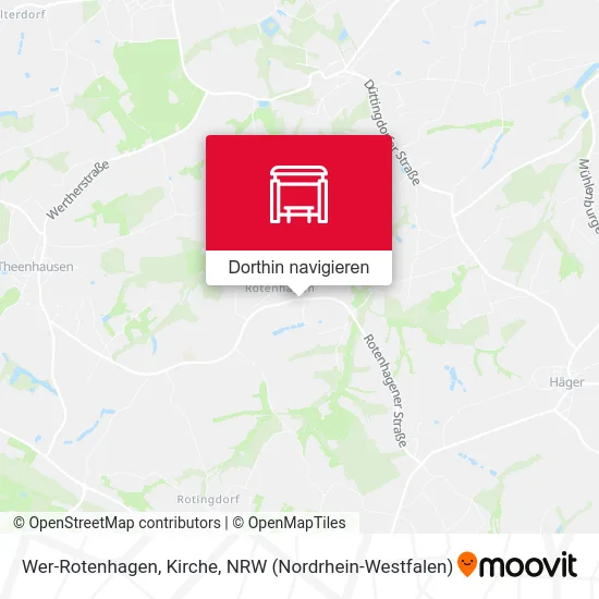 Wer-Rotenhagen, Kirche Karte