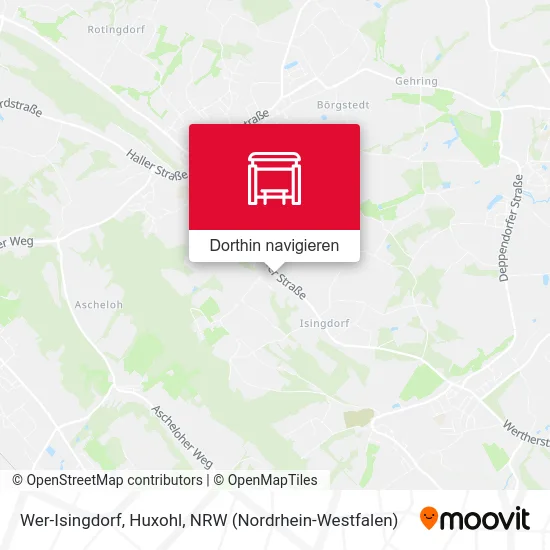 Wer-Isingdorf, Huxohl Karte