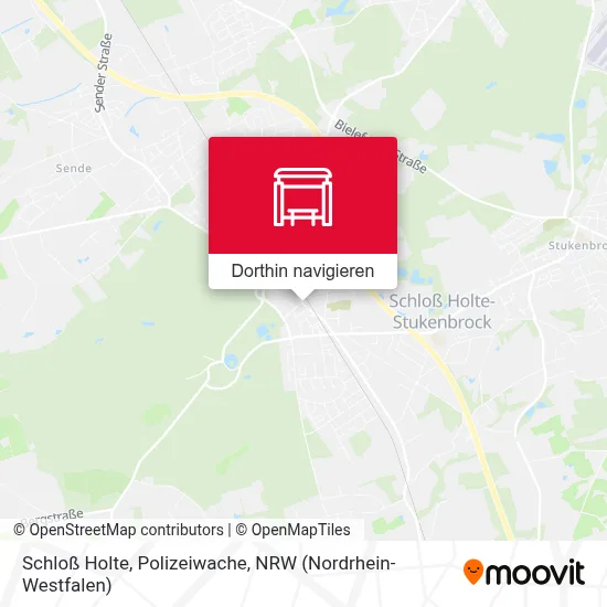 Schloß Holte, Polizeiwache Karte