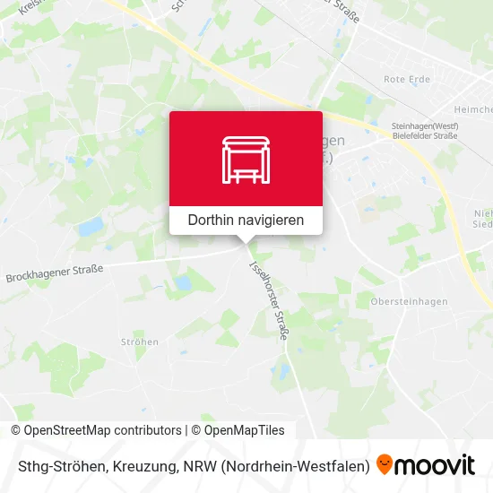 Sthg-Ströhen, Kreuzung Karte