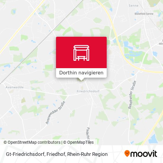 Gt-Friedrichsdorf, Friedhof Karte