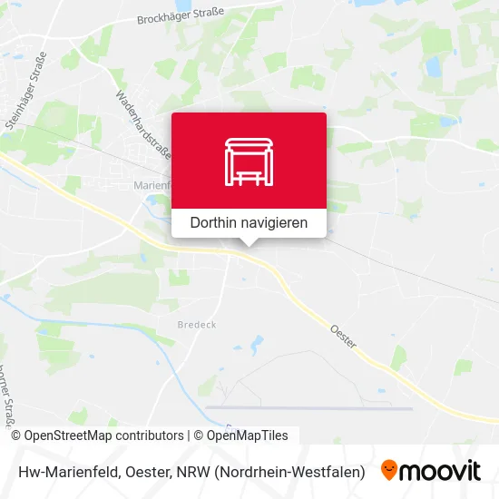 Hw-Marienfeld, Oester Karte