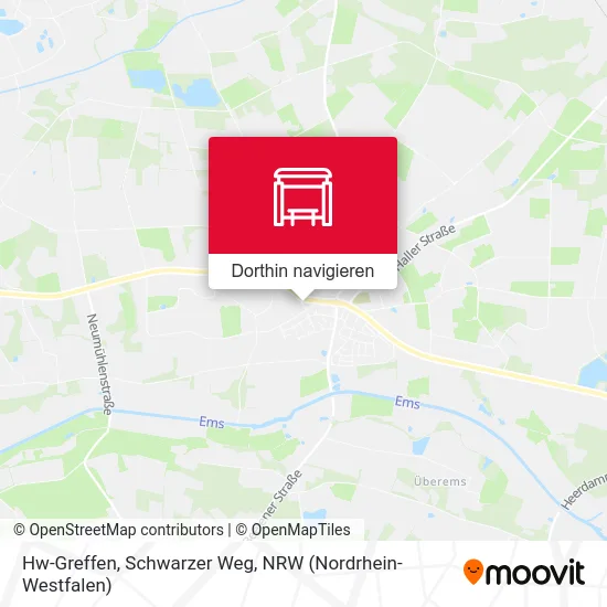 Hw-Greffen, Schwarzer Weg Karte