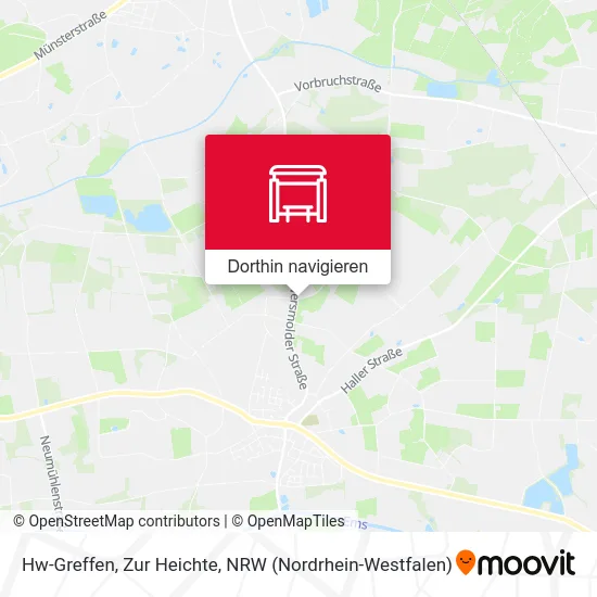 Hw-Greffen, Zur Heichte Karte