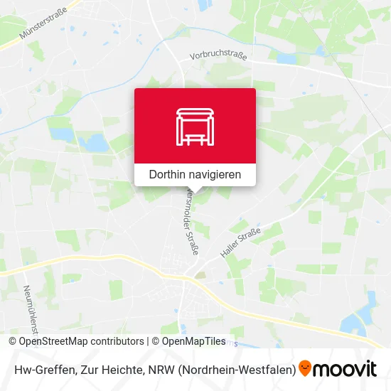 Hw-Greffen, Zur Heichte Karte