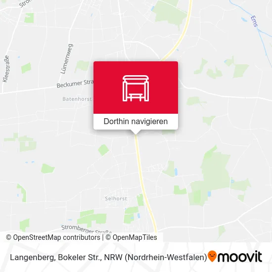 Langenberg, Bokeler Str. Karte