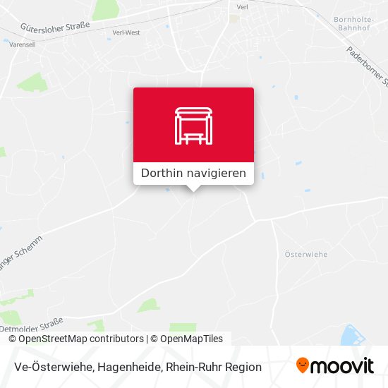 Ve-Österwiehe, Hagenheide Karte