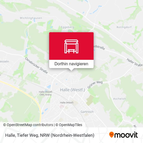 Halle, Tiefer Weg Karte