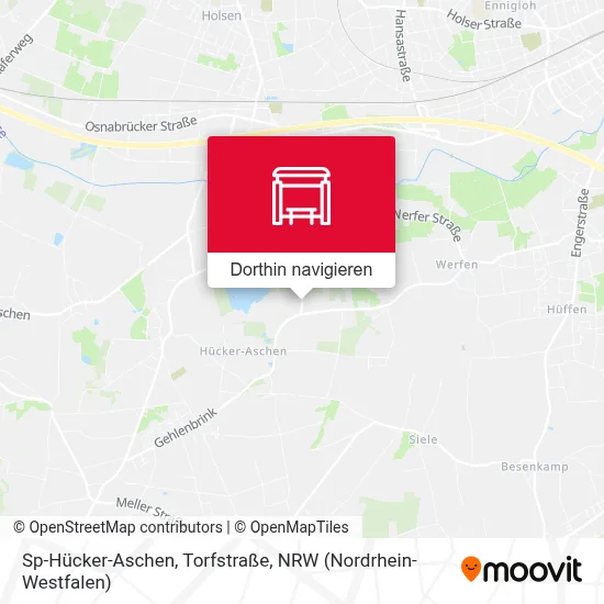 Sp-Hücker-Aschen, Torfstraße Karte