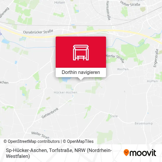 Sp-Hücker-Aschen, Torfstraße Karte