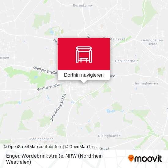 Enger, Wördebrinkstraße Karte