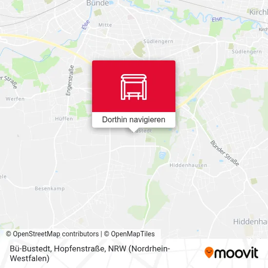 Bü-Bustedt, Hopfenstraße Karte