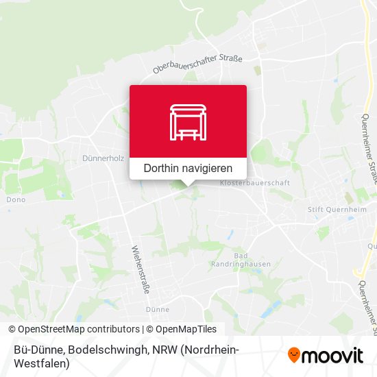 Bü-Dünne, Bodelschwingh Karte