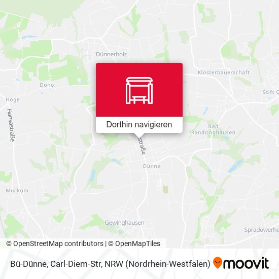 Bü-Dünne, Carl-Diem-Str Karte