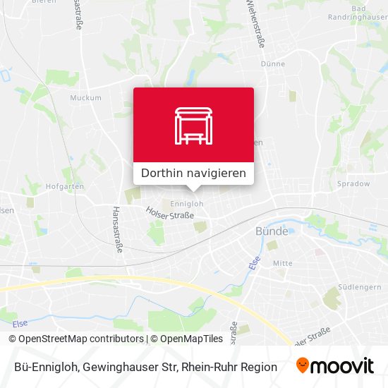 Bü-Ennigloh, Gewinghauser Str Karte