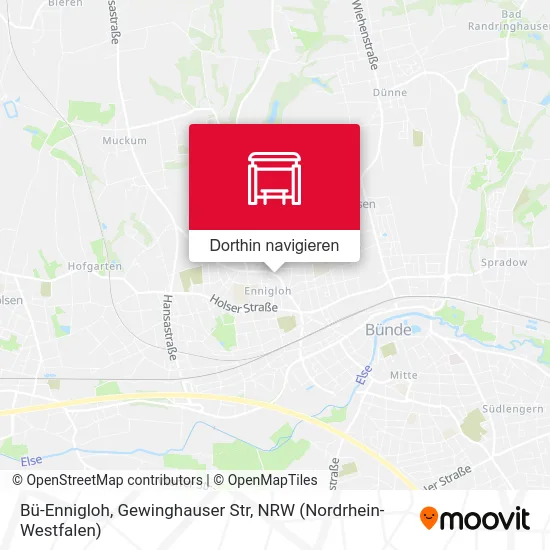 Bü-Ennigloh, Gewinghauser Str Karte