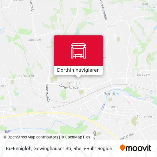 Bü-Ennigloh, Gewinghauser Str Karte