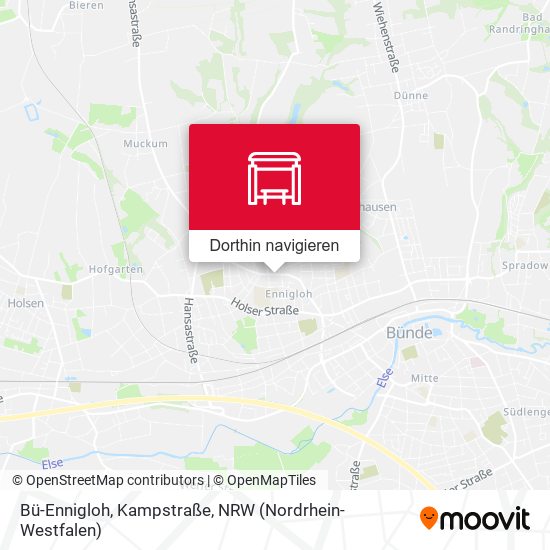Bü-Ennigloh, Kampstraße Karte