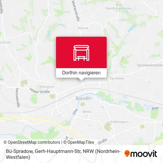 Bü-Spradow, Gerh-Hauptmann-Str Karte