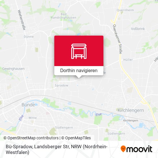 Bü-Spradow, Landsberger Str Karte