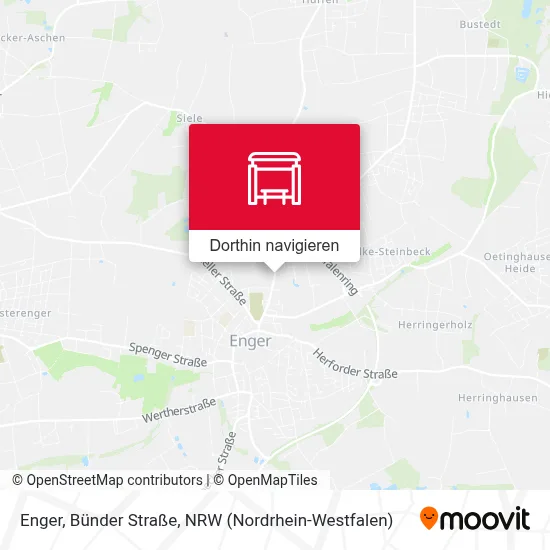Enger, Bünder Straße Karte
