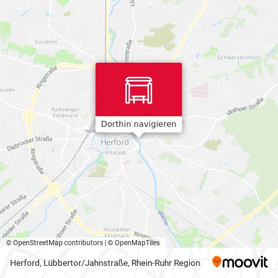Herford, Lübbertor/Jahnstraße Karte