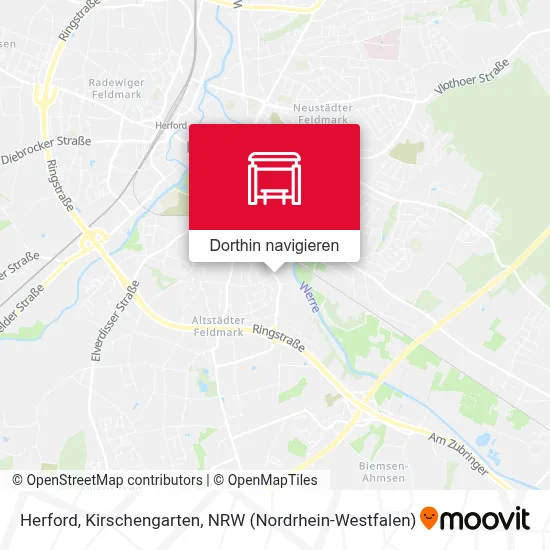 Herford, Kirschengarten Karte