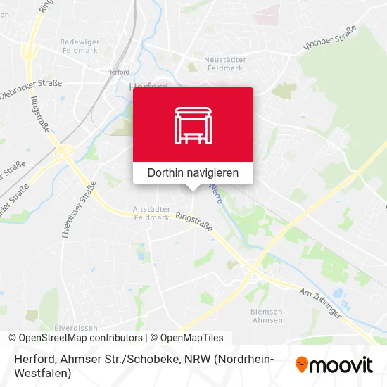 Herford, Ahmser Str./Schobeke Karte