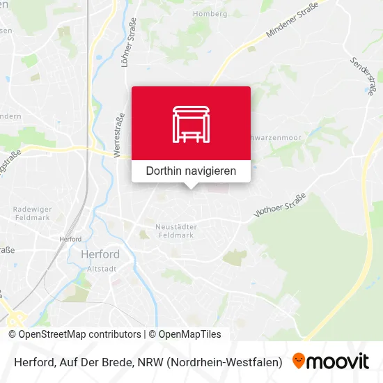 Herford, Auf Der Brede Karte