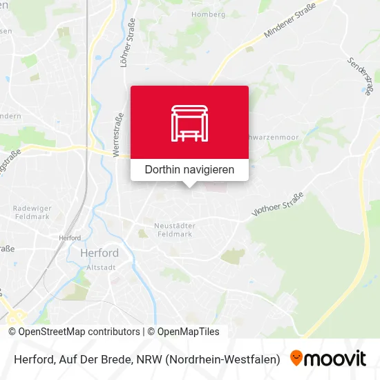 Herford, Auf Der Brede Karte